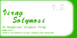 virag solymosi business card